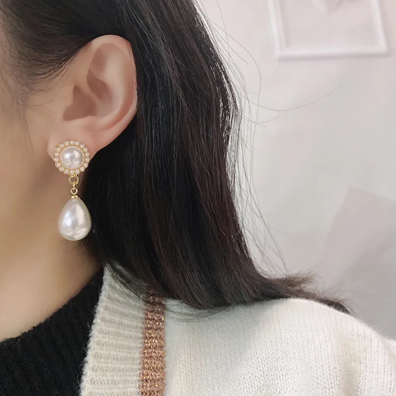 Wholesale Baroque Drop Pearl Earrings