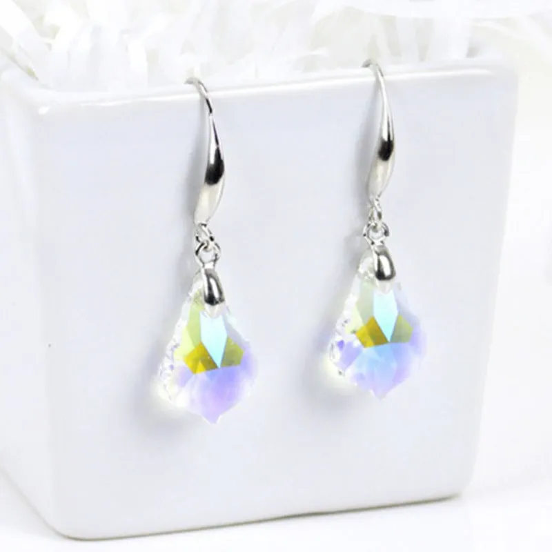 Wholesale Baroque Maple Leaf Earrings Crystal Jewelry