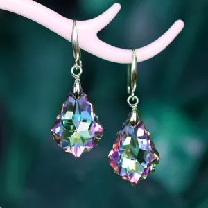 Wholesale Baroque Maple Leaf Earrings Crystal Jewelry