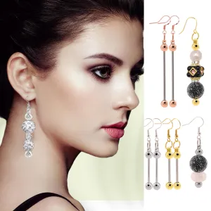 Wholesale Beadable Earrings DIY Short Beadable Bar