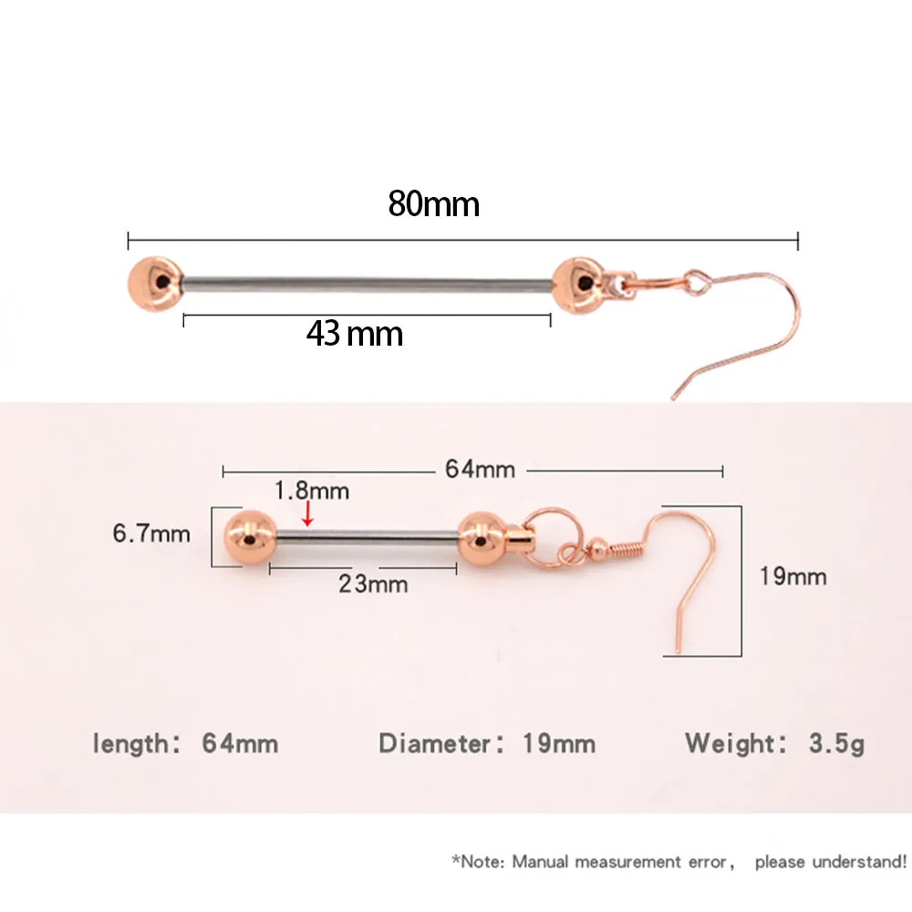 Wholesale Beadable Earrings DIY Short Beadable Bar