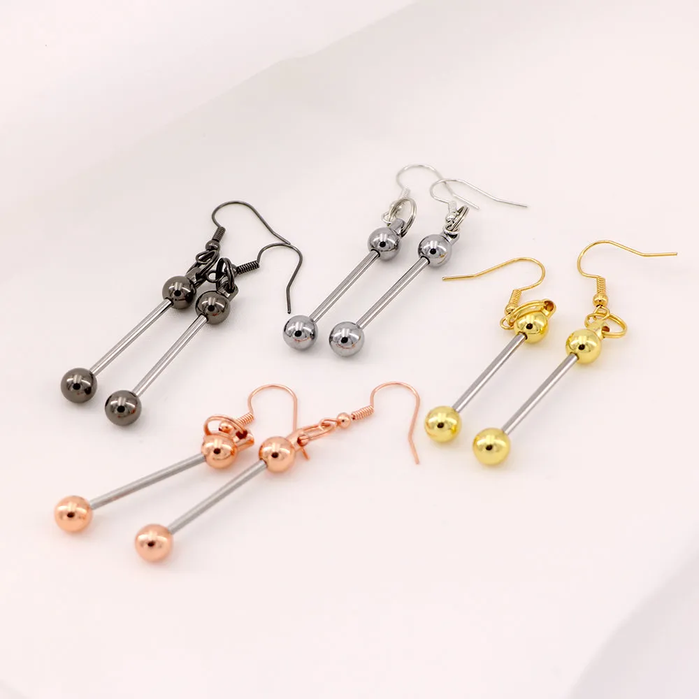 Wholesale Beadable Earrings DIY Short Beadable Bar