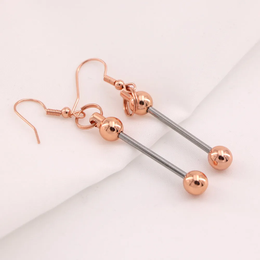 Wholesale Beadable Earrings DIY Short Beadable Bar