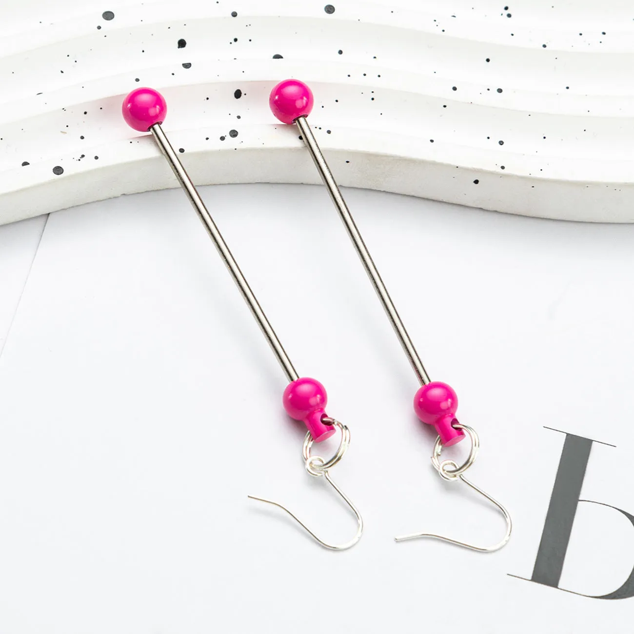 Wholesale Beadable Earrings Metal DIY Earrings