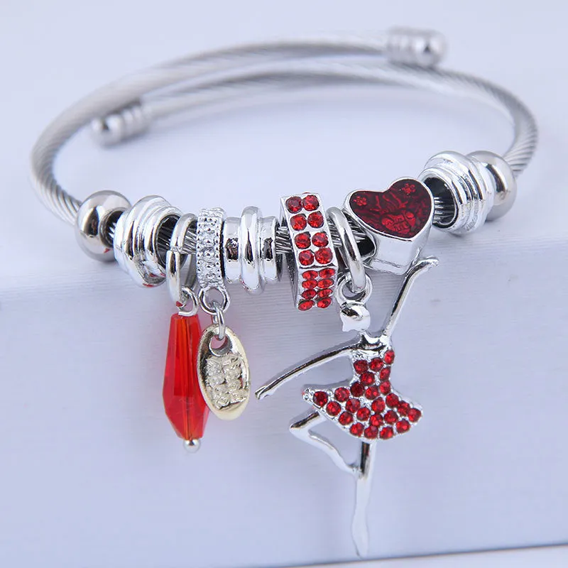 Wholesale Beaded Crystal Alloy Bracelet