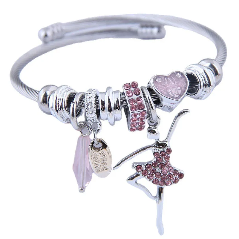 Wholesale Beaded Crystal Alloy Bracelet