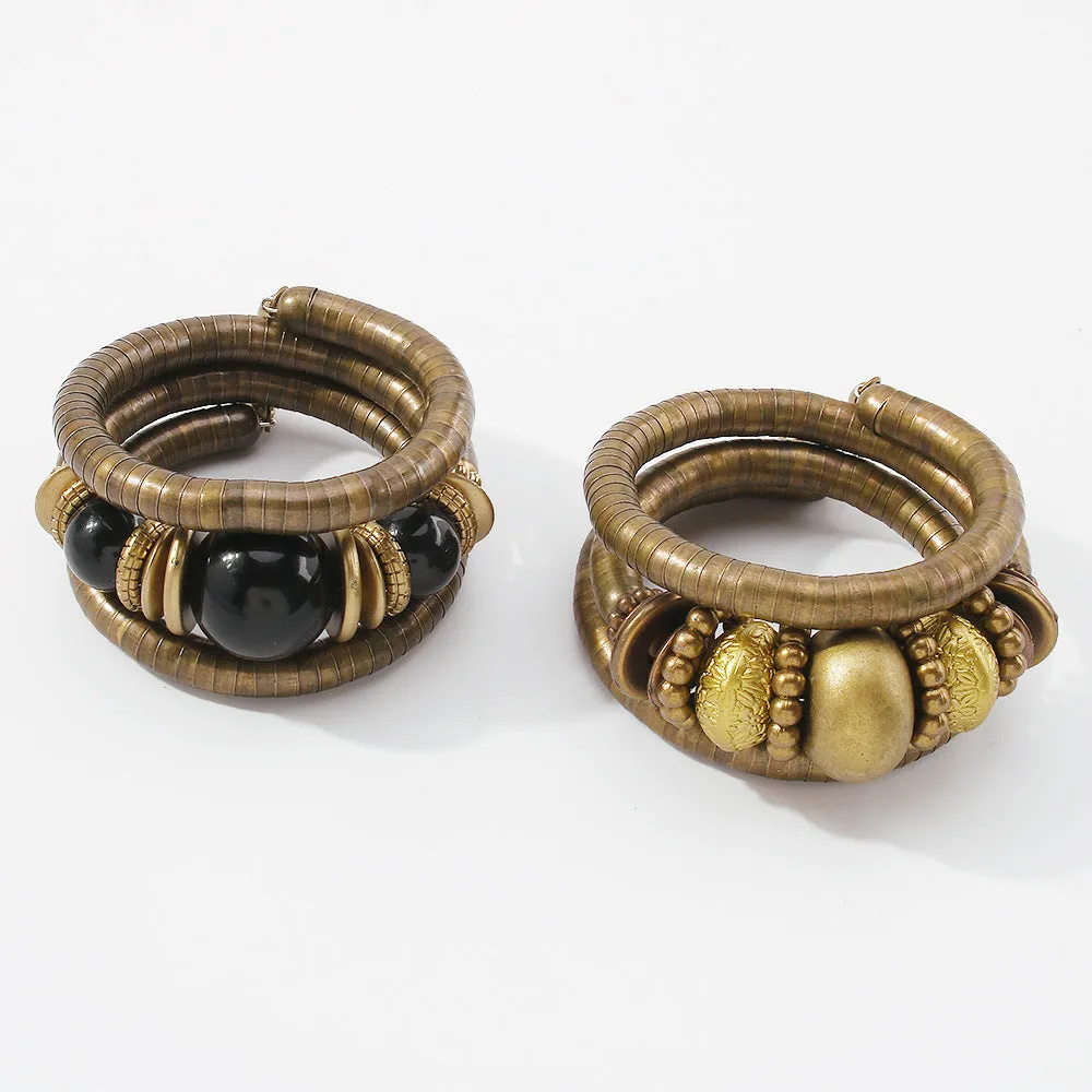 Wholesale Beaded Multilayer Snake Bone Shape Turquoise Bracelet