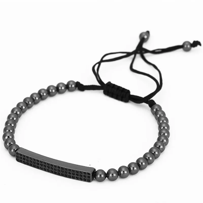 Wholesale black frosted wear copper with zirconium diamond ball flying saucer long bracelet set