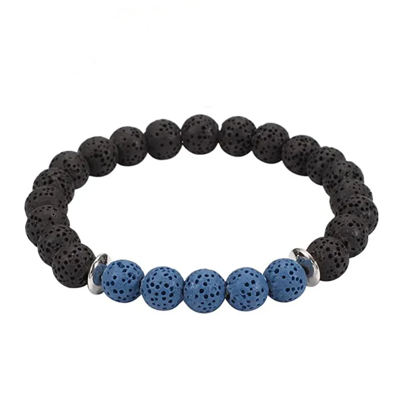 Wholesale Black Gallstone Color Frosted Bracelet