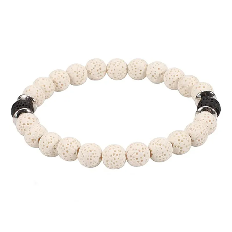 Wholesale Black Gallstone Color Frosted Bracelet