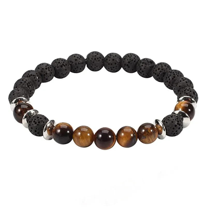 Wholesale Black Gallstone Color Frosted Bracelet