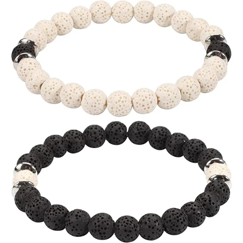 Wholesale Black Gallstone Color Frosted Bracelet