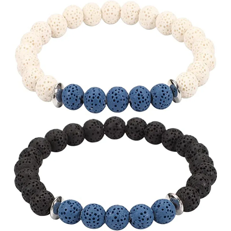 Wholesale Black Gallstone Color Frosted Bracelet