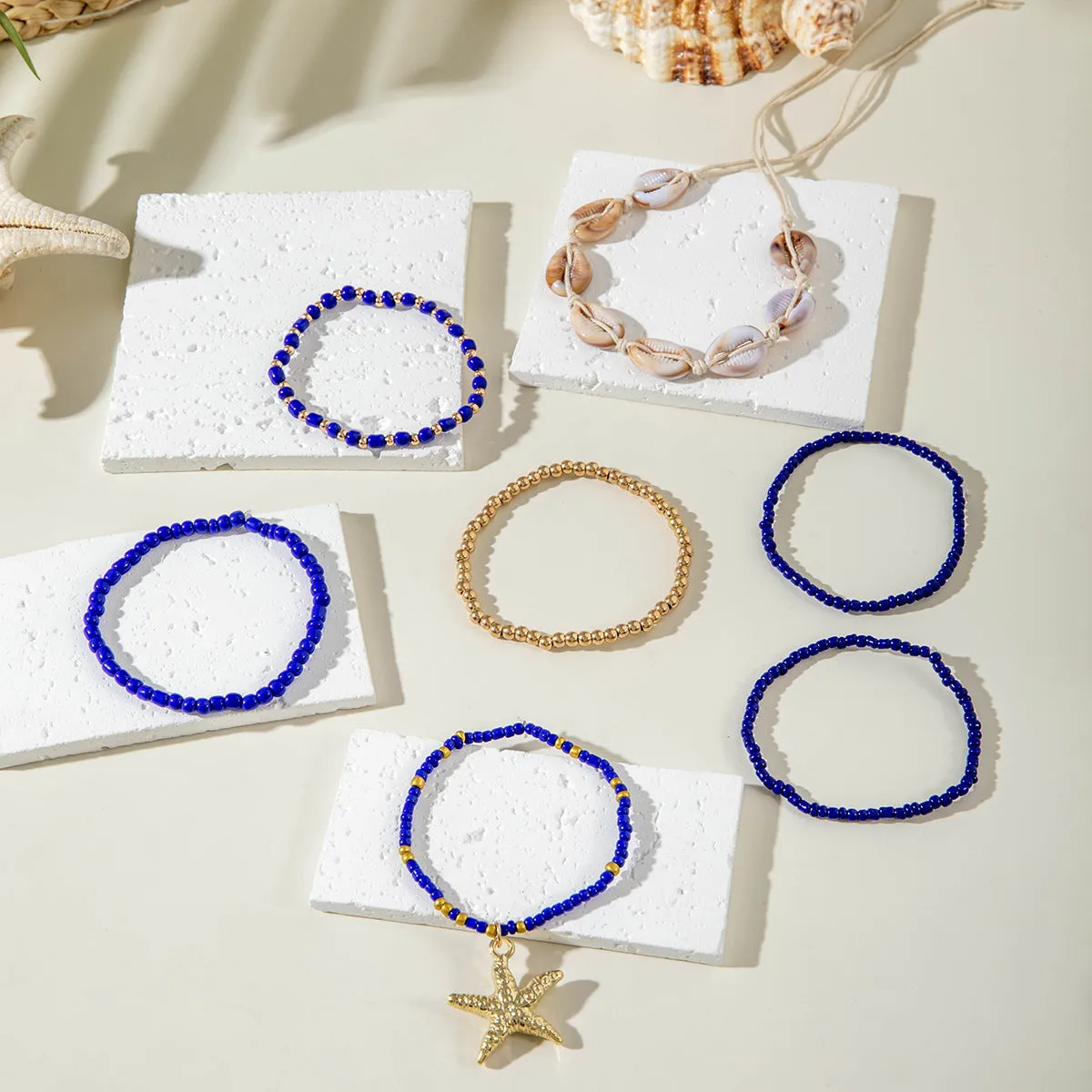 Wholesale Bohemian Beach Vacation Style Multicolor Beaded Bracelet