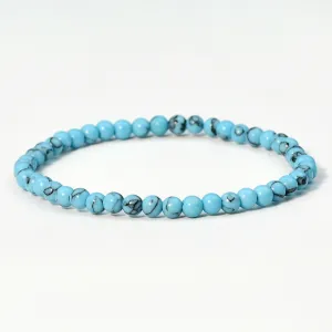 Wholesale Bohemian Classic retro style single circle blue turquoise bracelet beads turquoise bracelet