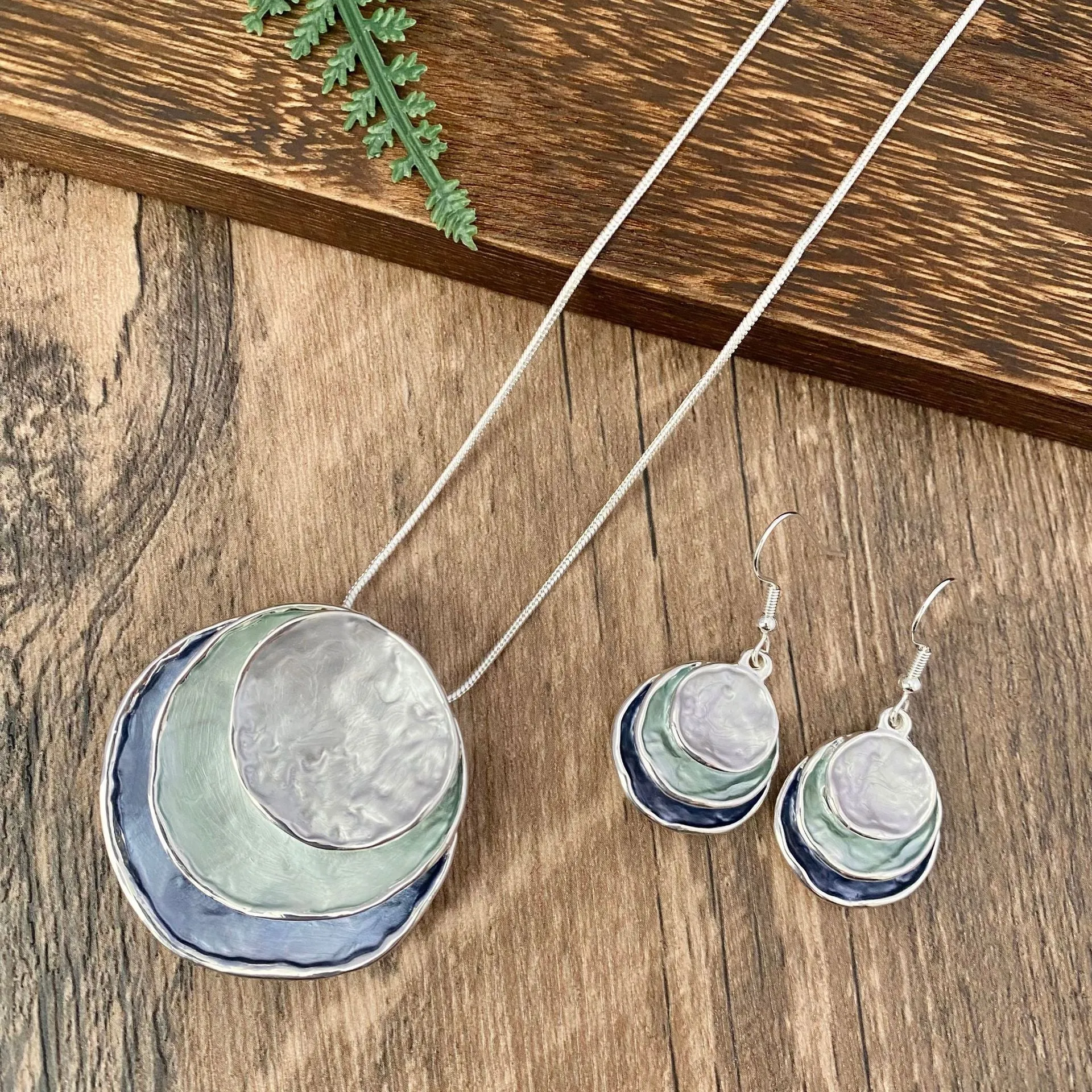 Wholesale Bohemian Colorful Hoop Hollow Dangle Earrings Set Necklaces