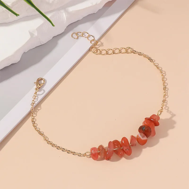 Wholesale Bohemian Colorful Retro Irregular Crystal Bracelet