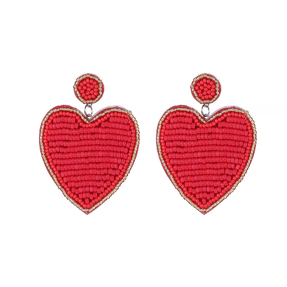 Wholesale Bohemian Creative Heart-shaped Earrings