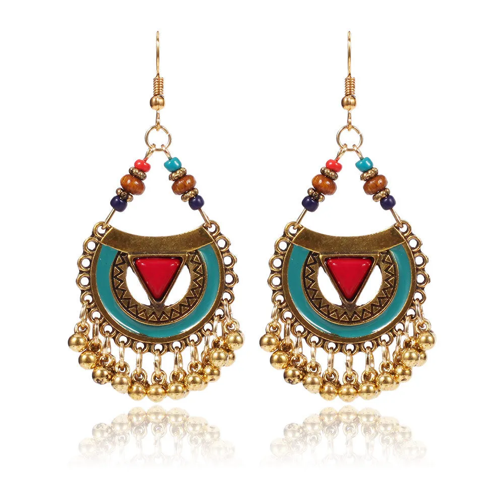 Wholesale Bohemian Ethnic Style Alloy Earrings