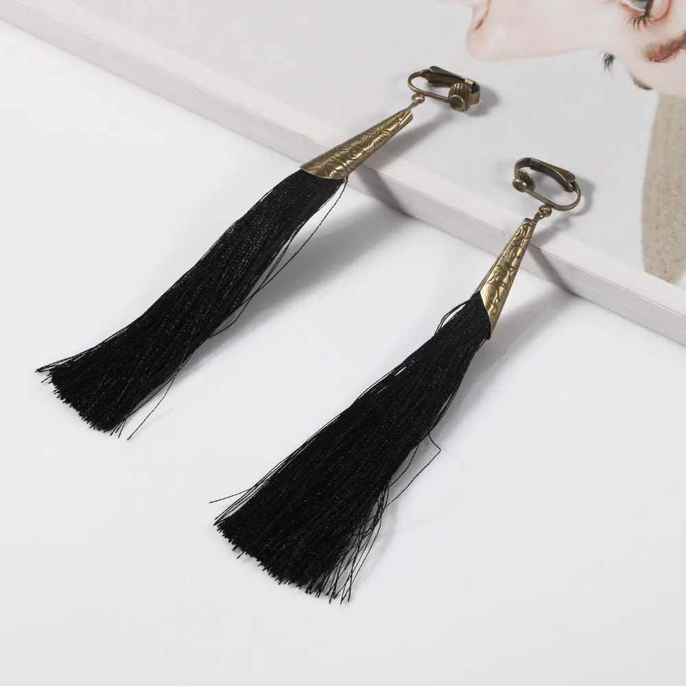 Wholesale Bohemian Fabric Ear Clips