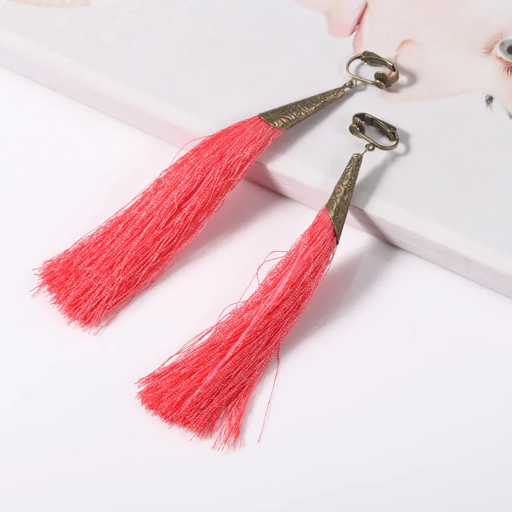 Wholesale Bohemian Fabric Ear Clips