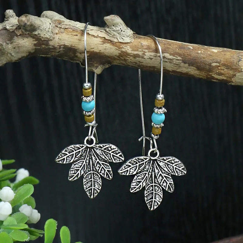 Wholesale Bohemian Fashion Teardrop Shape Vintage Long Earrings