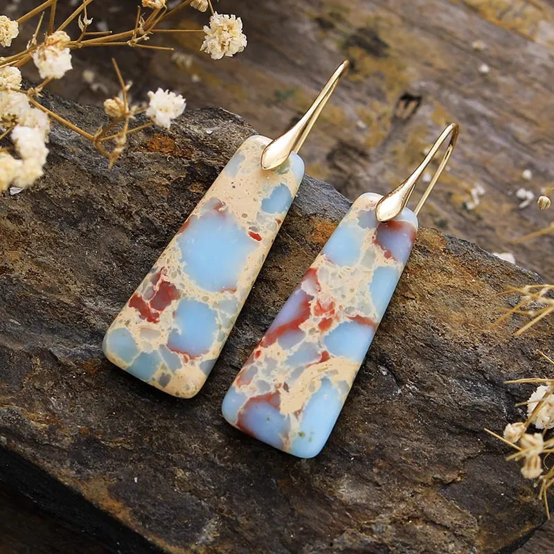Wholesale Bohemian Geometric Pendants Copper Earrings