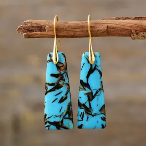 Wholesale Bohemian Geometric Pendants Copper Earrings