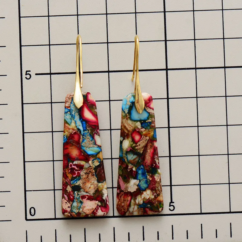 Wholesale Bohemian Geometric Pendants Copper Earrings