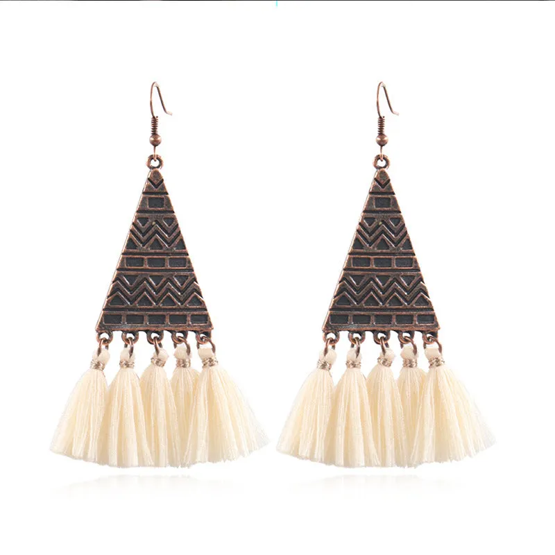 Wholesale Bohemian Long Vintage Tassel Earrings