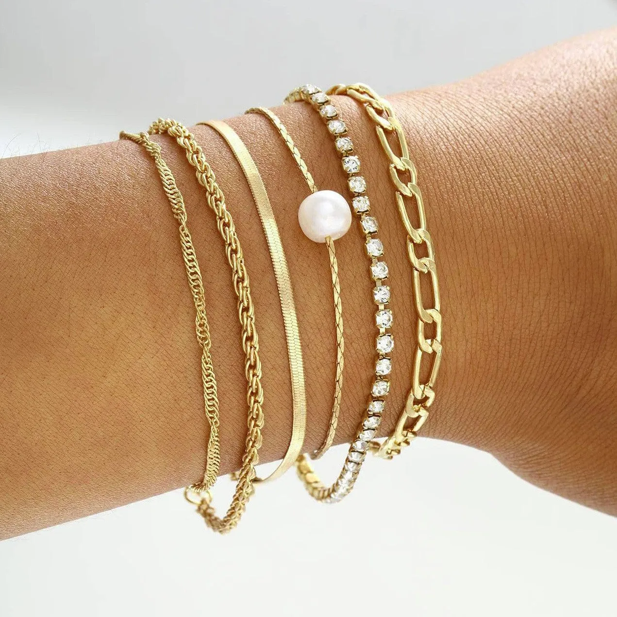 Wholesale Bohemian Metal Chain 6-Piece Set Multilayer Chain