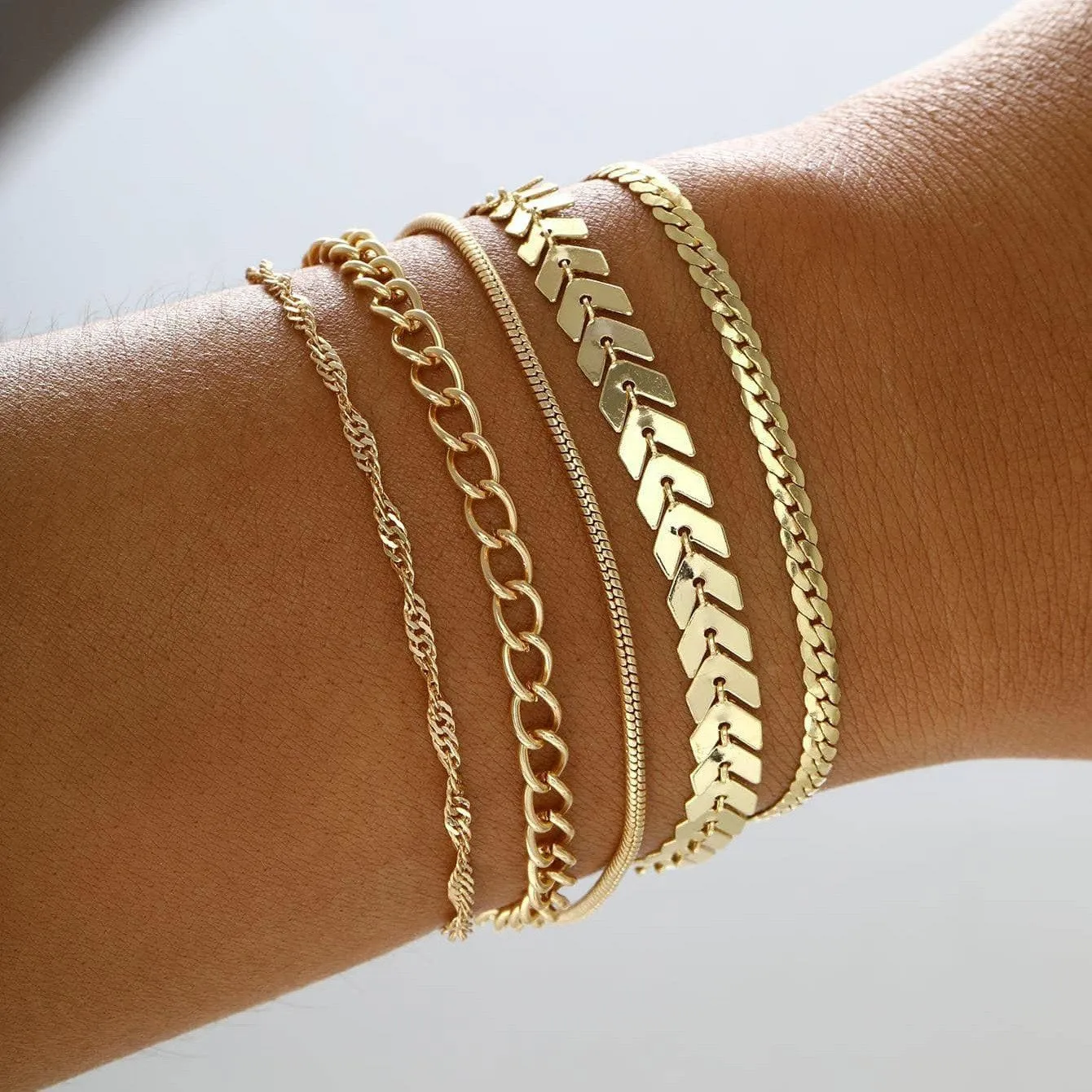 Wholesale Bohemian Metal Chain 6-Piece Set Multilayer Chain