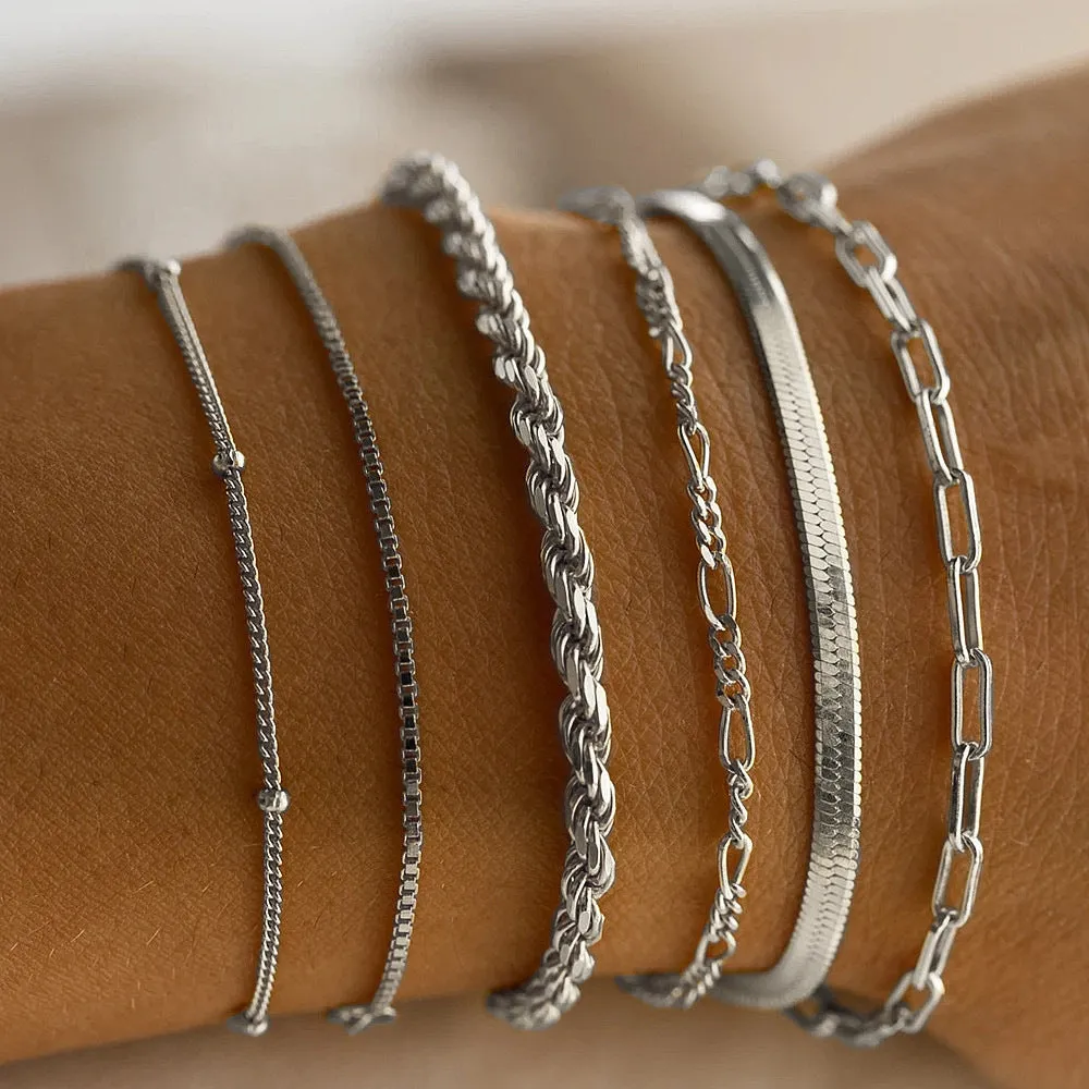 Wholesale Bohemian Metal Chain 6-Piece Set Multilayer Chain