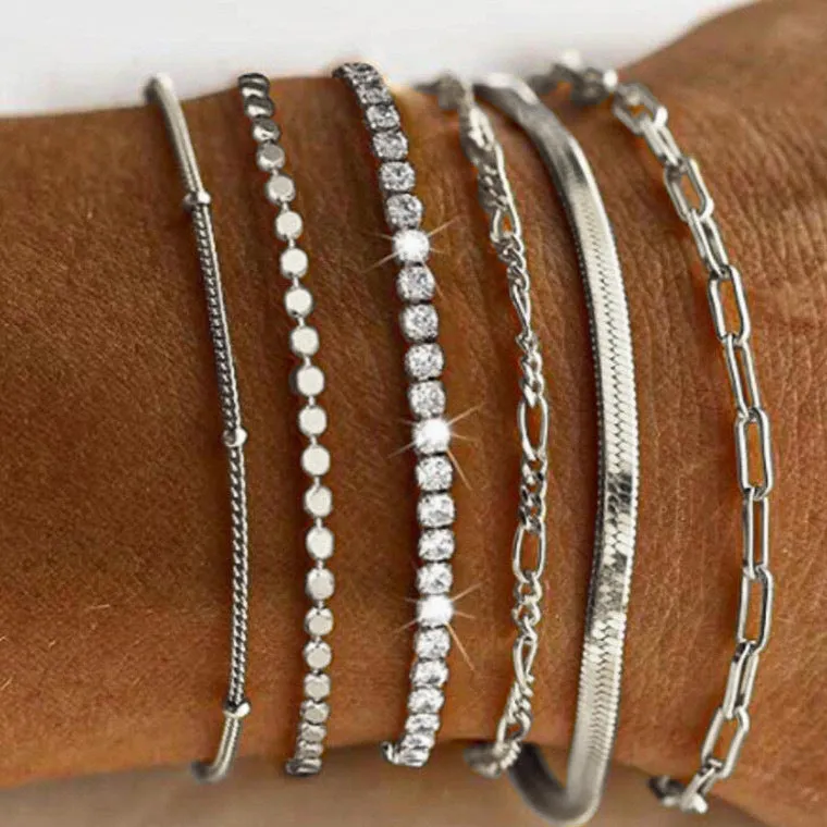 Wholesale Bohemian Metal Chain 6-Piece Set Multilayer Chain