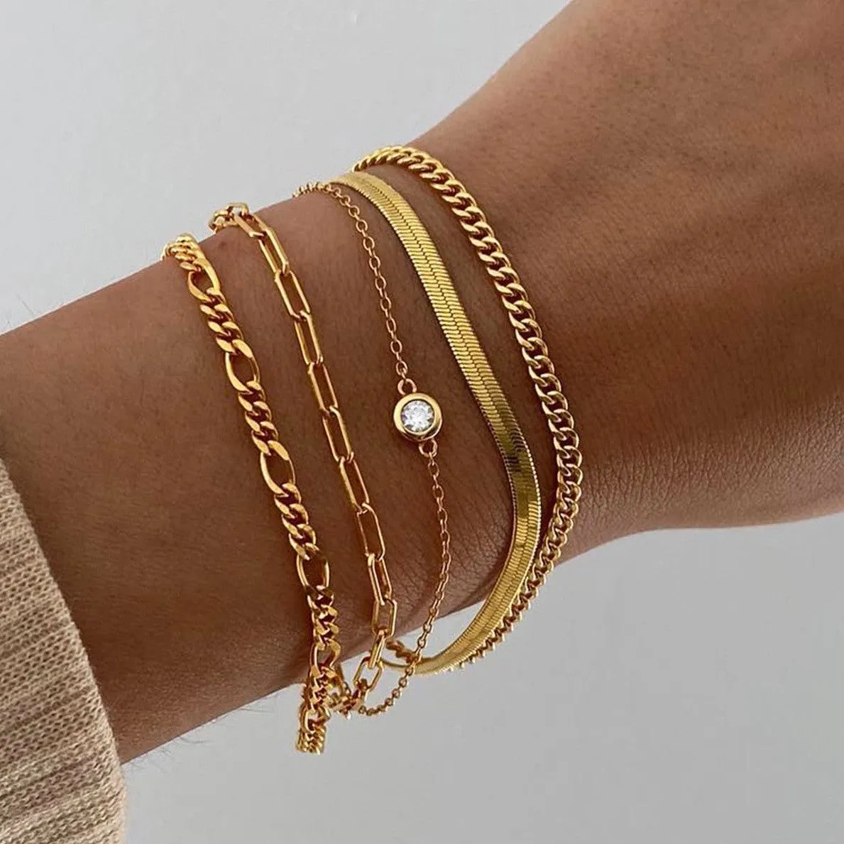 Wholesale Bohemian Metal Chain 6-Piece Set Multilayer Chain