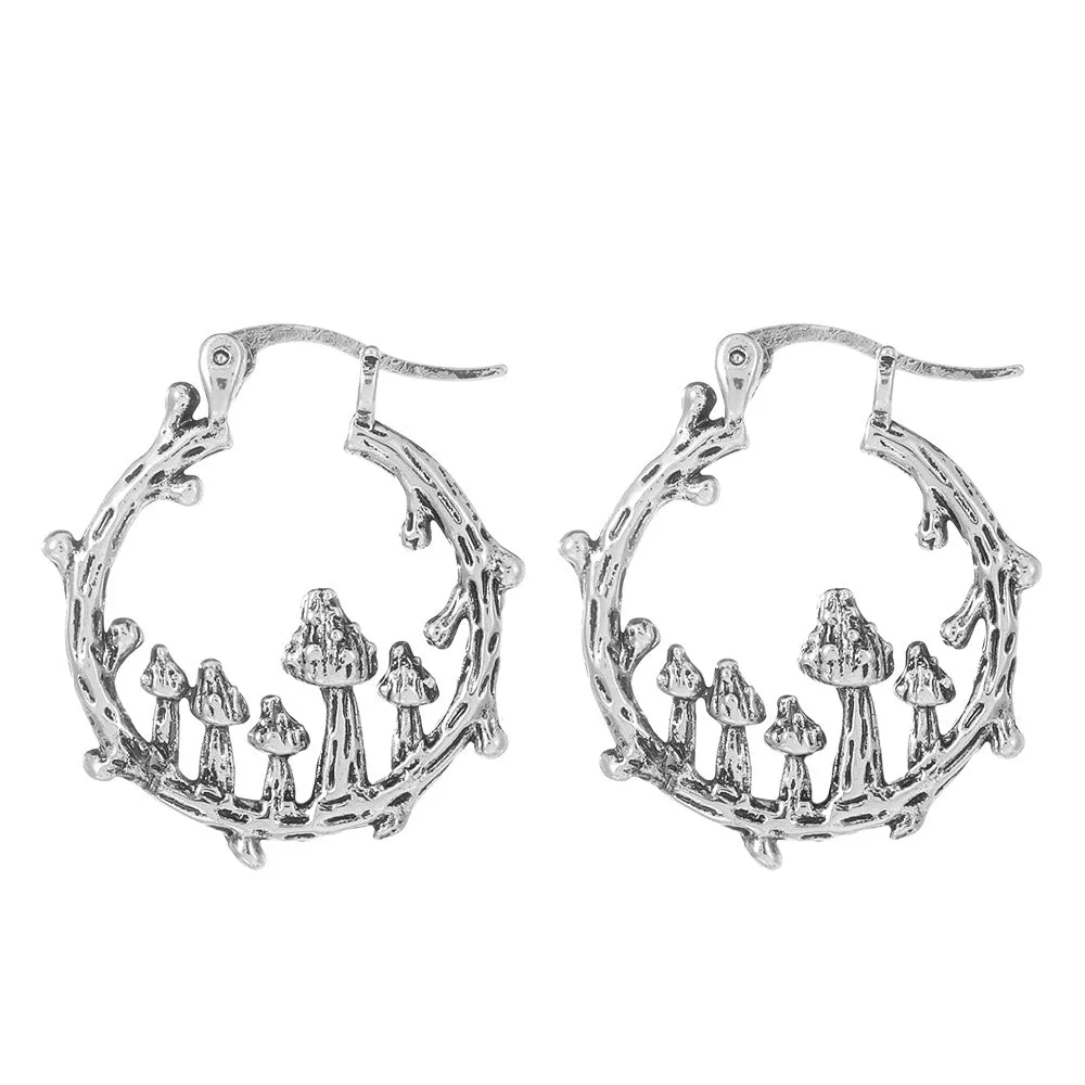 Wholesale Bohemian Mushroom Alloy Earrings
