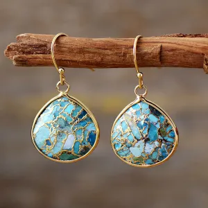 Wholesale Bohemian Natural Stone Water Drop Pendants and Earrings