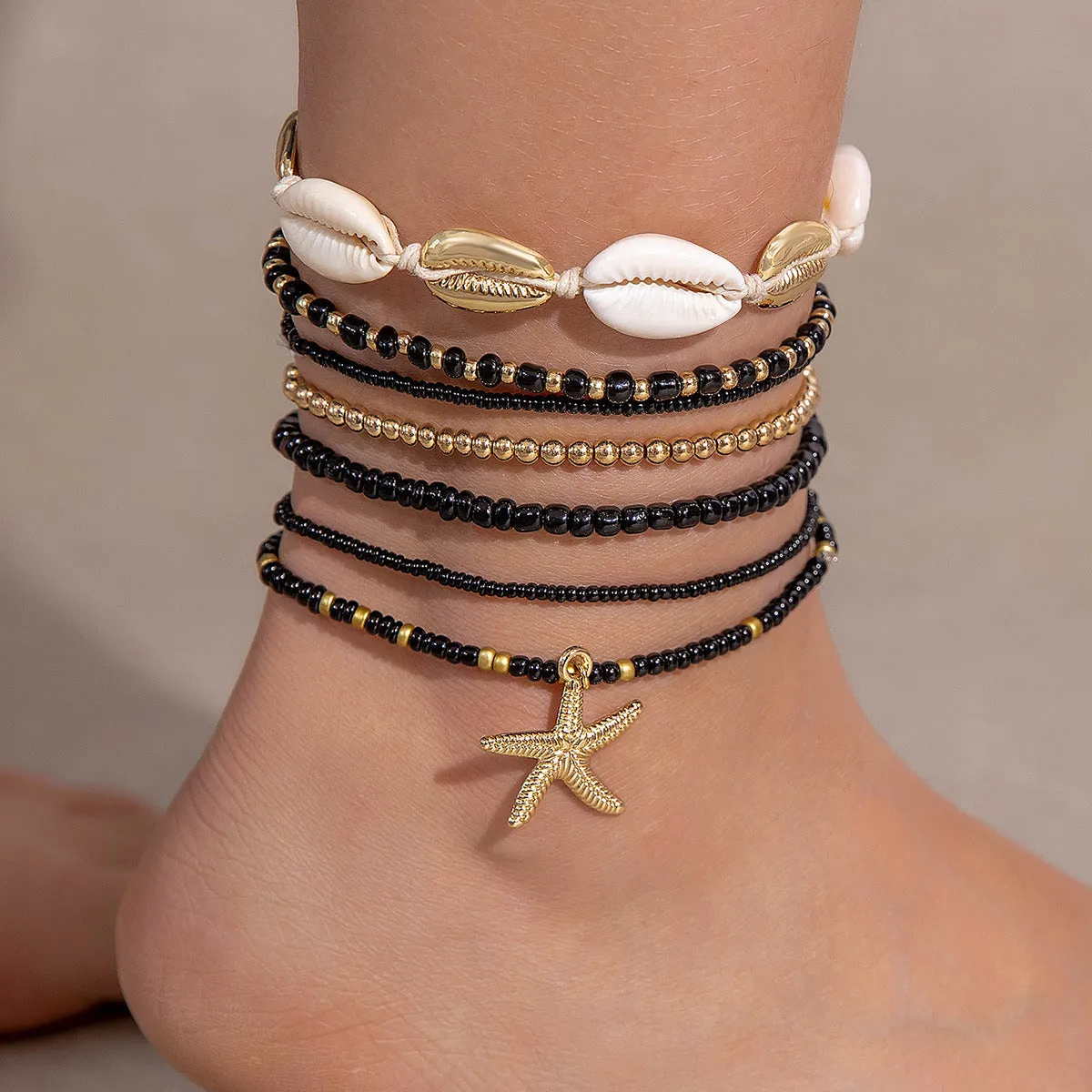 Wholesale Bohemian Shell Beaded Woven Bracelets