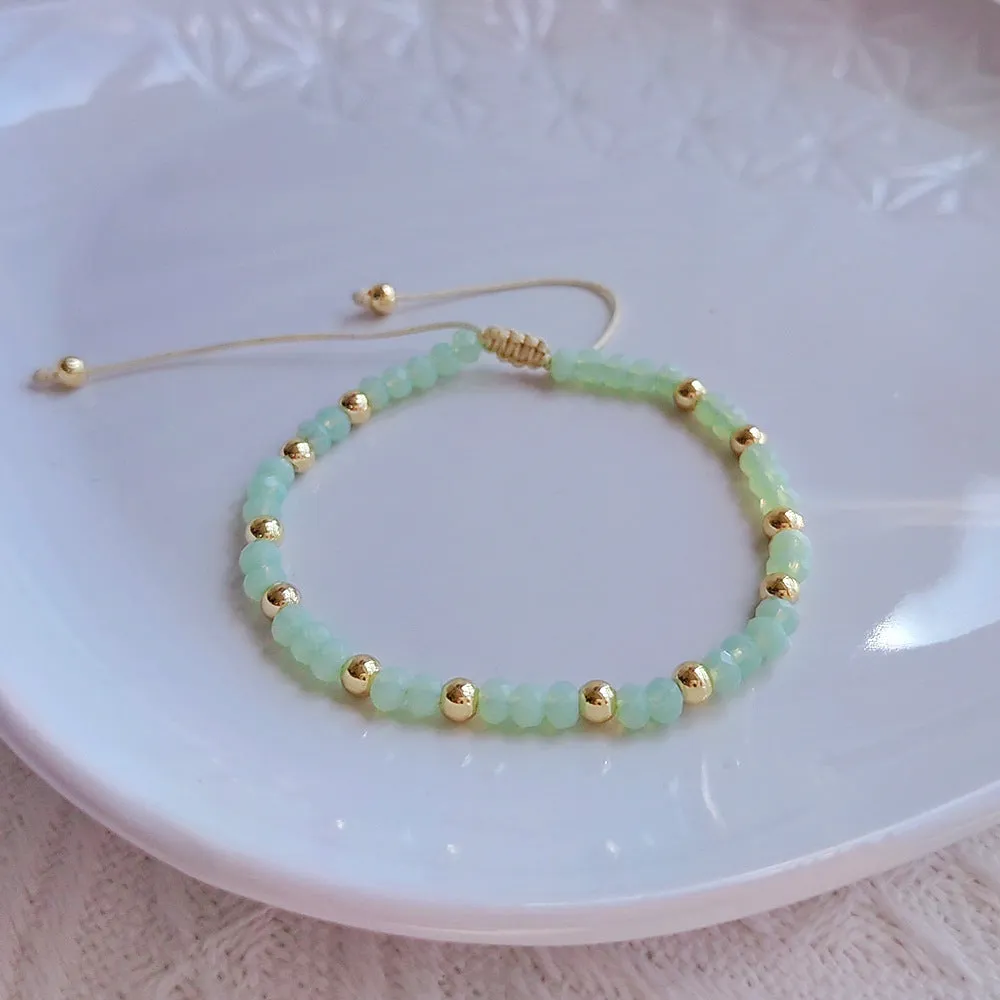 Wholesale Bohemian Soft Ceramic Flakes and Pearls Bracelet