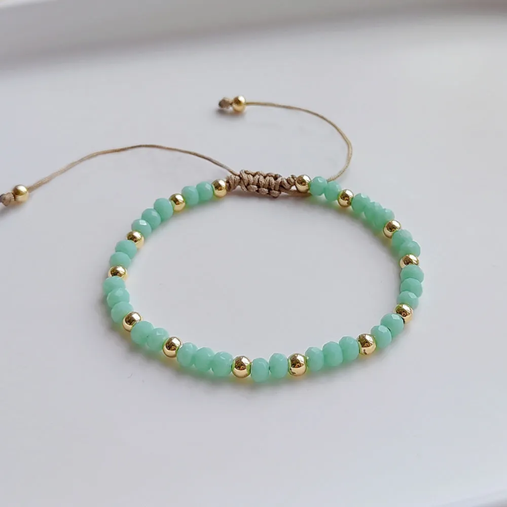 Wholesale Bohemian Soft Ceramic Flakes and Pearls Bracelet