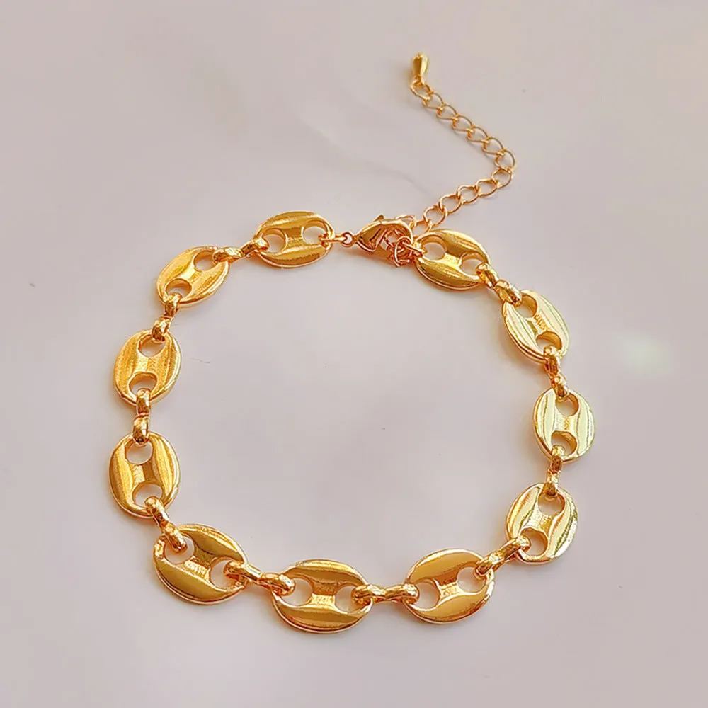 Wholesale Bohemian Soft Ceramic Flakes and Pearls Bracelet