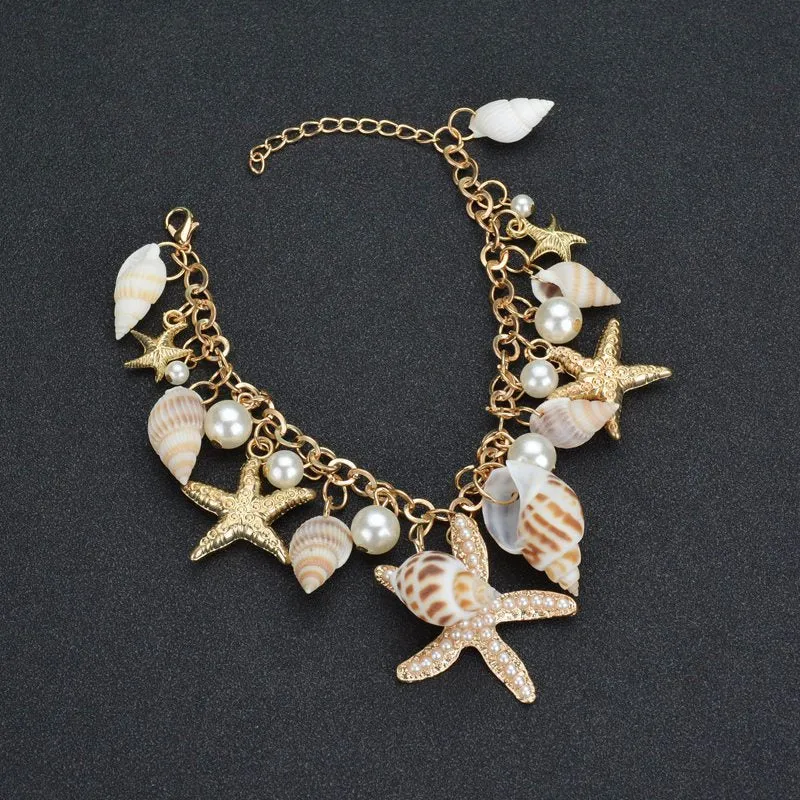 Wholesale Bohemian Starfish Shell Bracelets