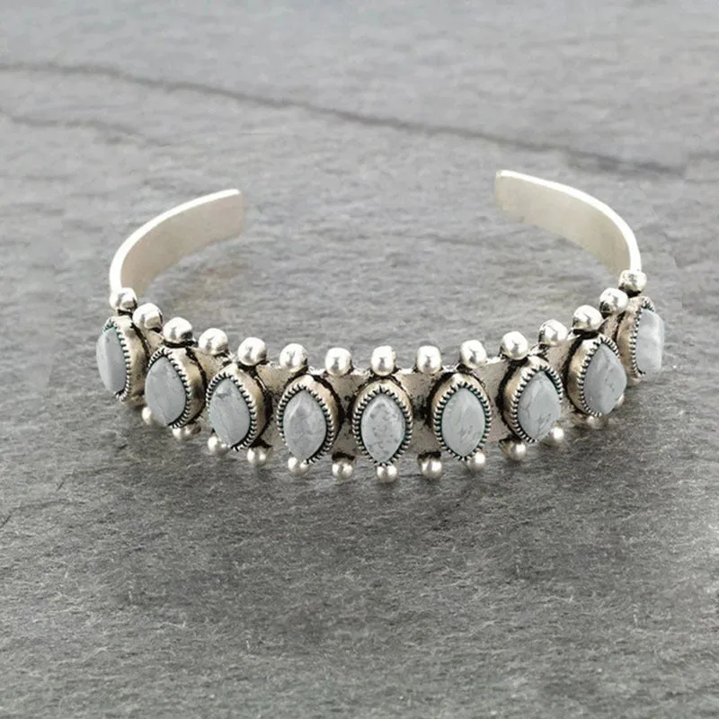 Wholesale Bohemian Turquoise Open Bracelet