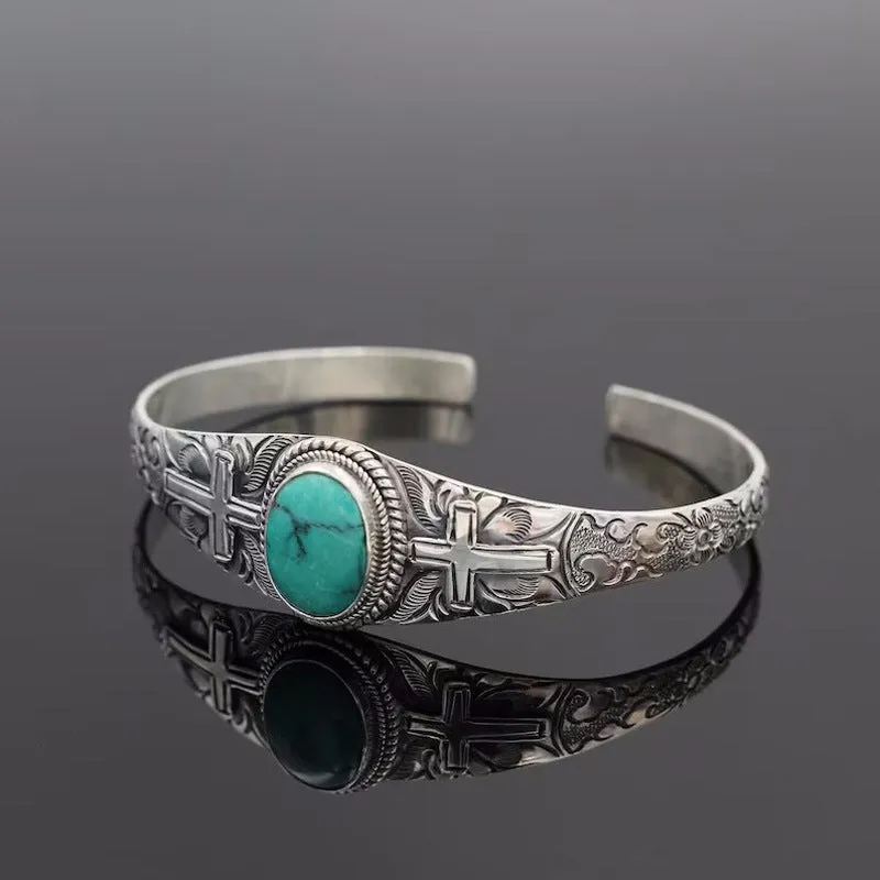 Wholesale Bohemian Turquoise Open Bracelet