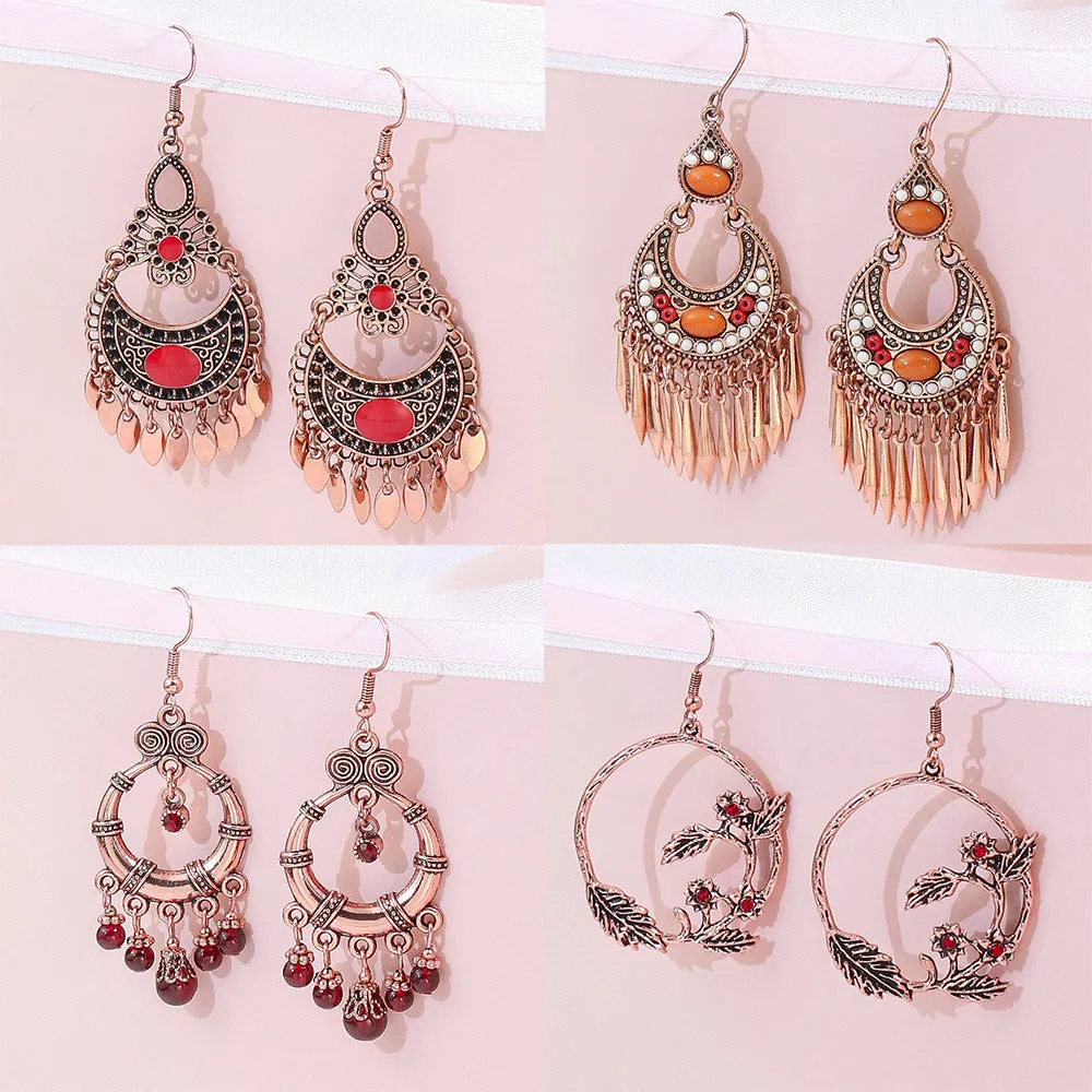 Wholesale Bohemian Vintage Alloy Earrings