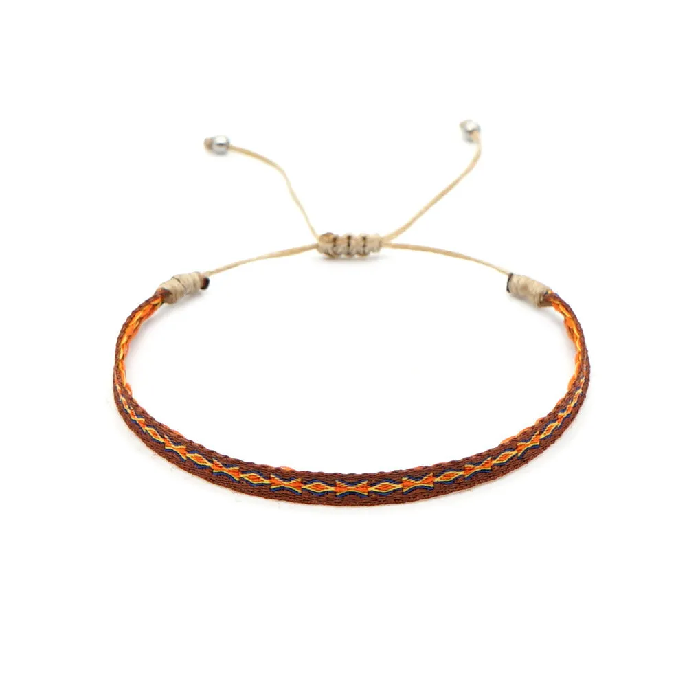 Wholesale Bohemian Woven Silk Thread Bracelet