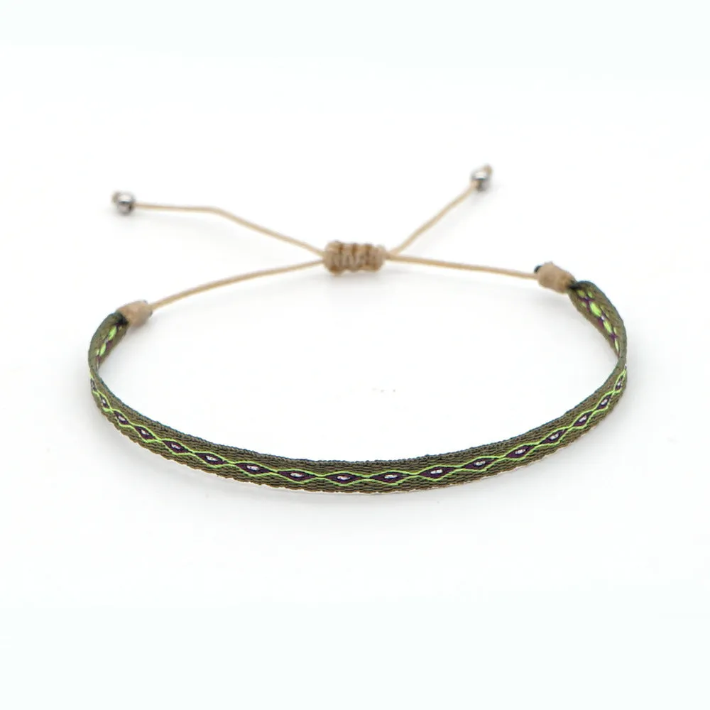 Wholesale Bohemian Woven Silk Thread Bracelet