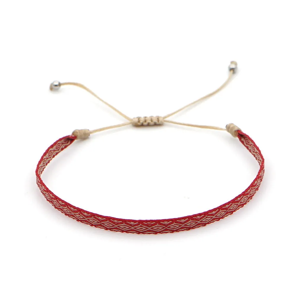Wholesale Bohemian Woven Silk Thread Bracelet
