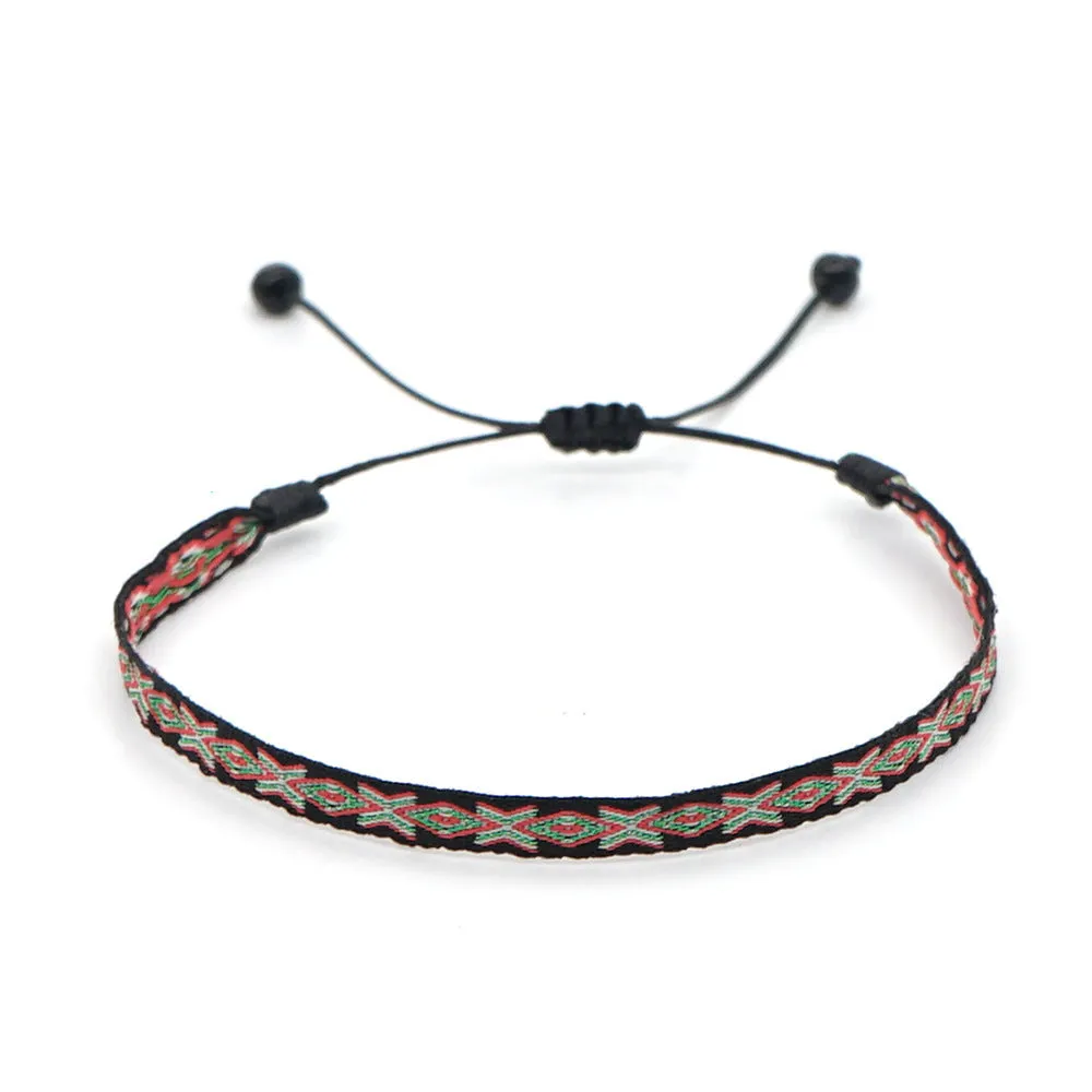 Wholesale Bohemian Woven Silk Thread Bracelet