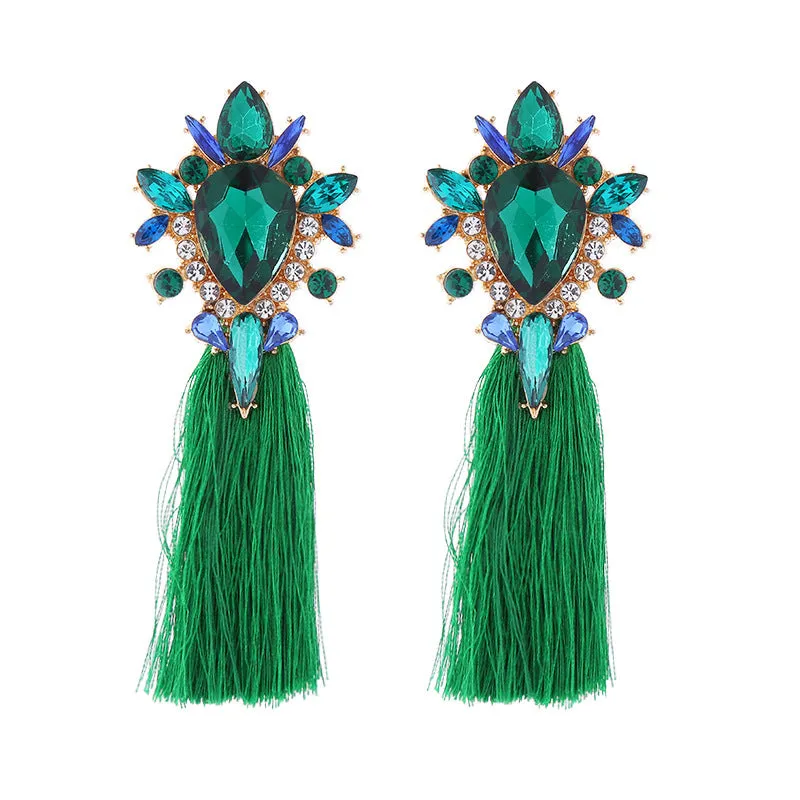 Wholesale Boho Style Long Tassel Earrings